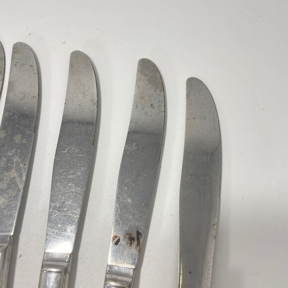 Lot of 9 Oneida Wm A Rogers Premier La Rose Stainless Dinner Knives 8.5” - Picture 8 of 8